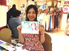 The event of drawing portraits in Kamaishi